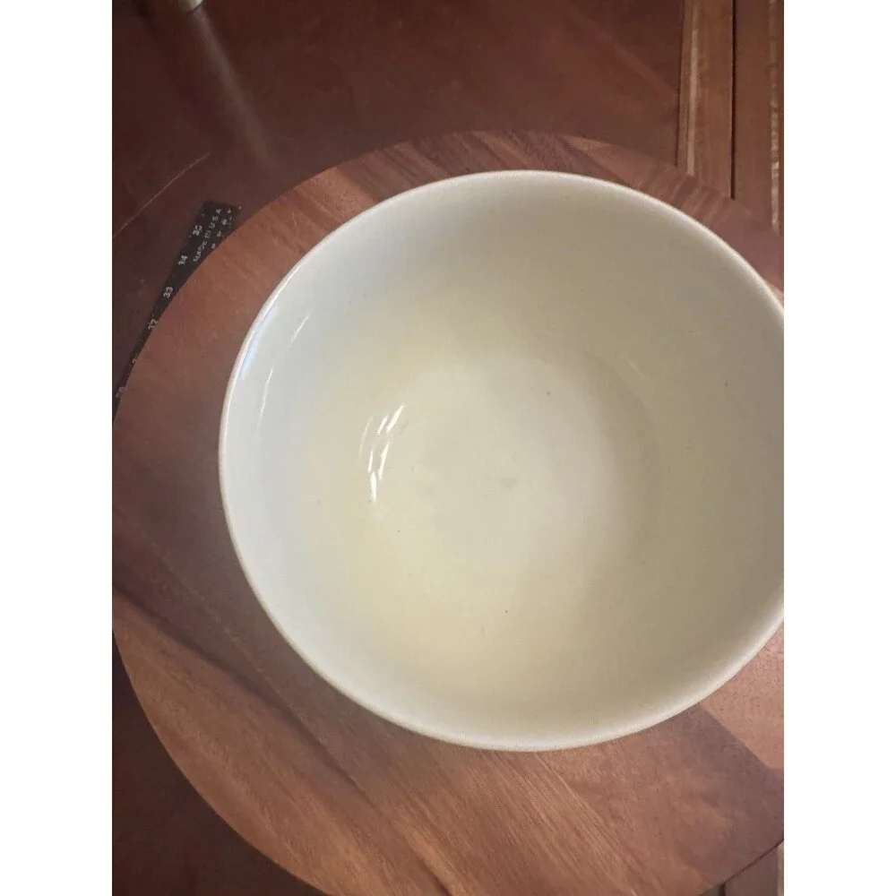 Crate & Barrel Bowls Set Of 2 Fine White Porcelain Handled Multi-Use